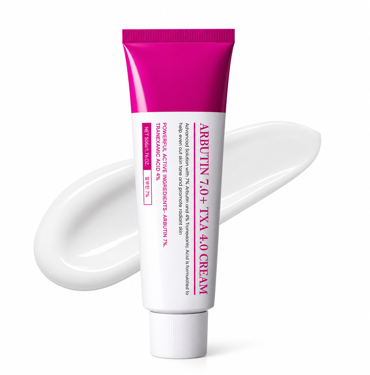 Clear Glow Dark Spot Removal Cream for Face, 50 g pink and white tube front packaging.